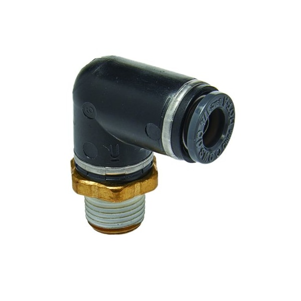 S.U.R. & R. Auto Parts Male Elbow 1/4" Tube X 1/8" NPT (2) SRRABE220 - main